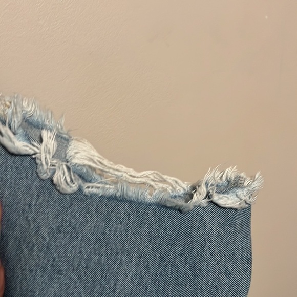 Evidnt Button Fly Raw Hem Distressed Jeans - Picture 6 of 15